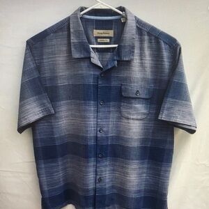 Tommy Bahama Blue Plaid Men's Shirt